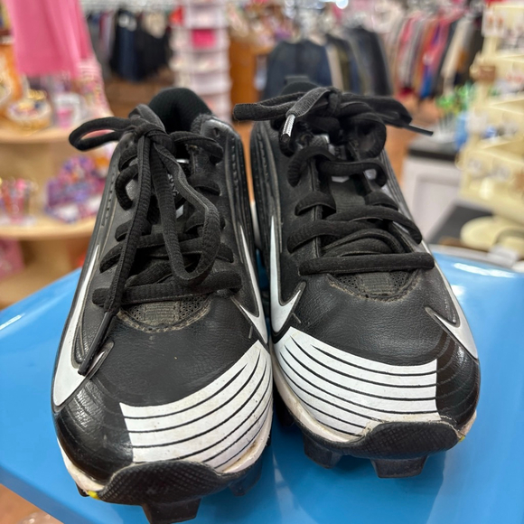 Nike Vapor Black White Baseball Cleats 12 - Picture 2 of 8